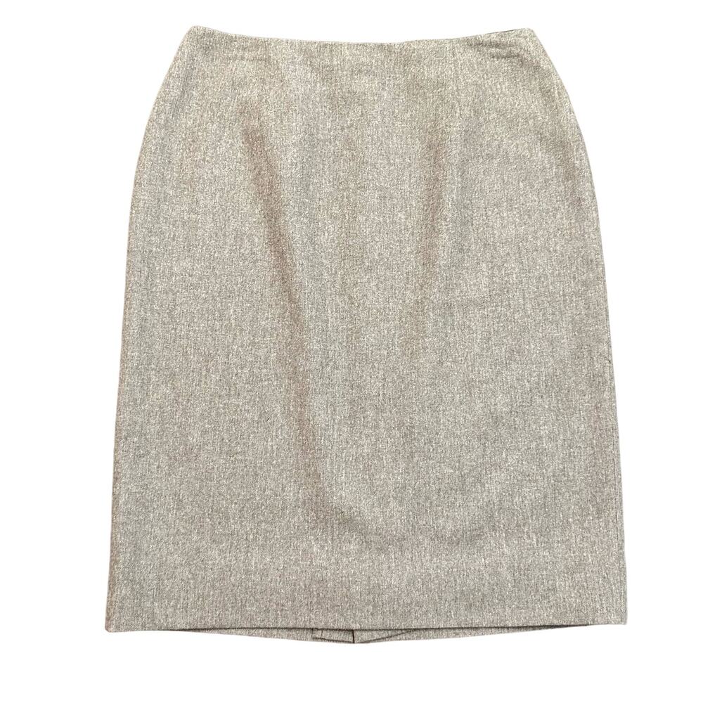J Tiktiner Womens vintage skirt, light brown pencil size 8